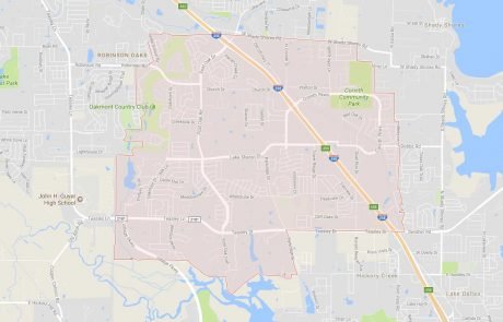 Corinth Tx Real Estate Area Map