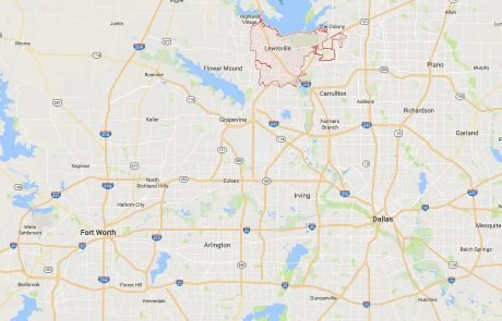 Lewsiville Tx in Relation to Dallas and Fort Worth